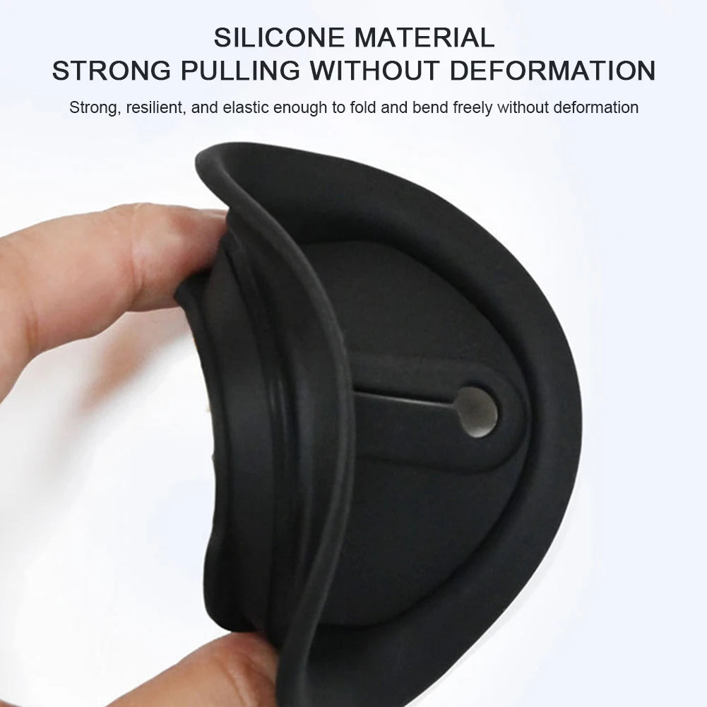 Silicone Door Lock Buckle Protector Car Dustproof Scratch-Resistance Cushion Pad Door Shock Absorber Cushion Silent Accessories