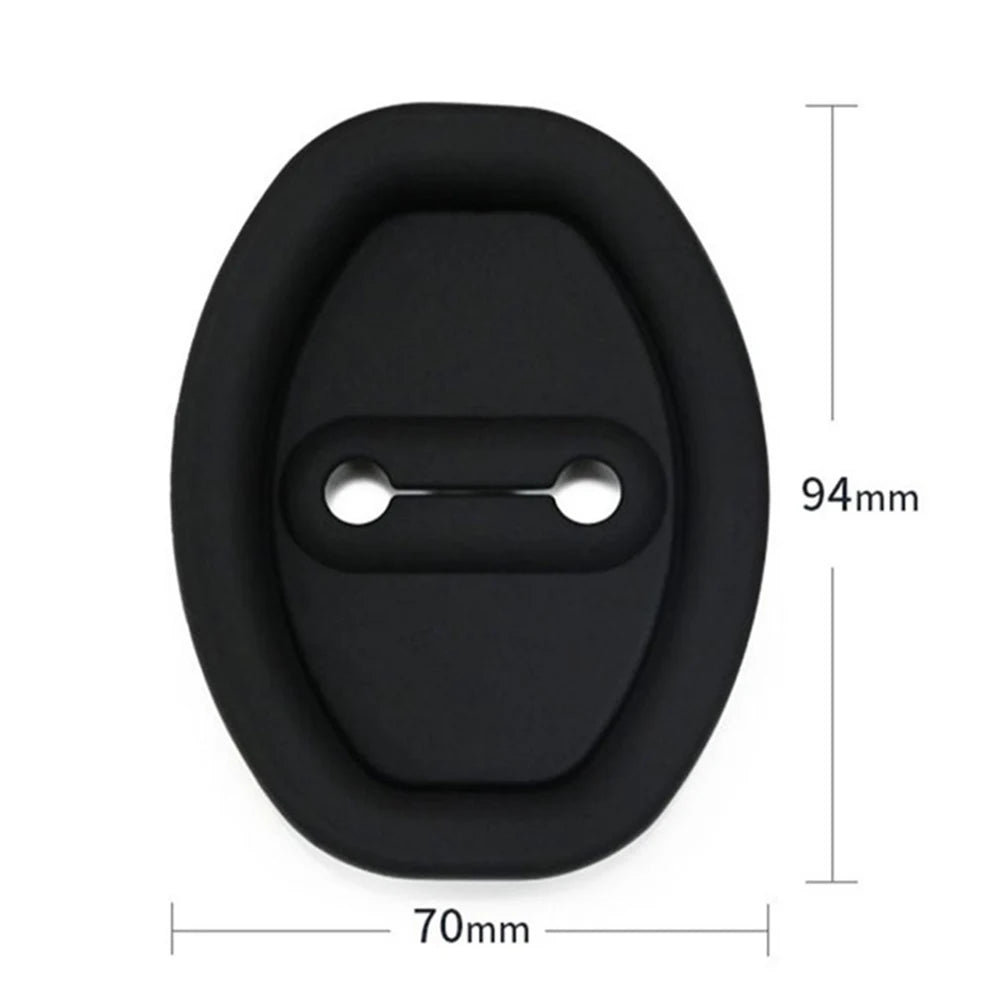 Silicone Door Lock Buckle Protector Car Dustproof Scratch-Resistance Cushion Pad Door Shock Absorber Cushion Silent Accessories