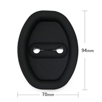Silicone Door Lock Buckle Protector Car Dustproof Scratch-Resistance Cushion Pad Door Shock Absorber Cushion Silent Accessories